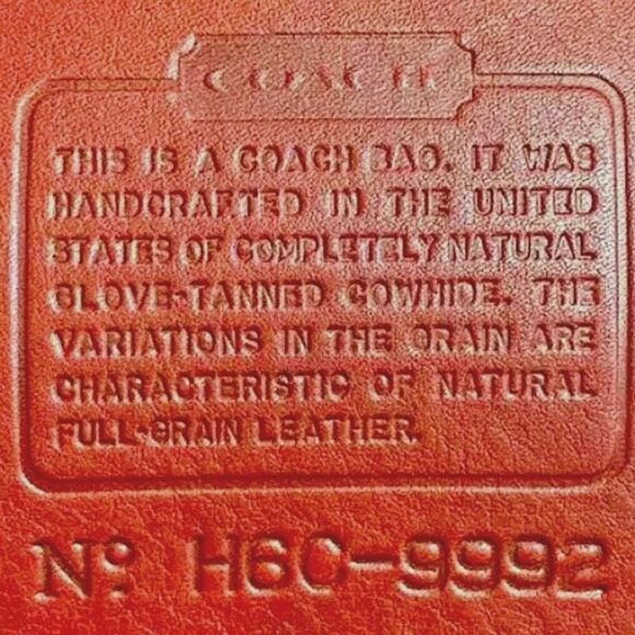 M COACH Vintage Red Glove Tanned Leather Large Sling Backpack Knapsack 9992 COA - Picture 10 of 15